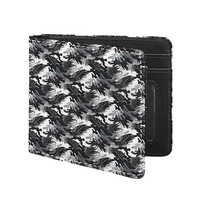 Camouflage Dazzle Wings Pattern Print Bifold Wallet