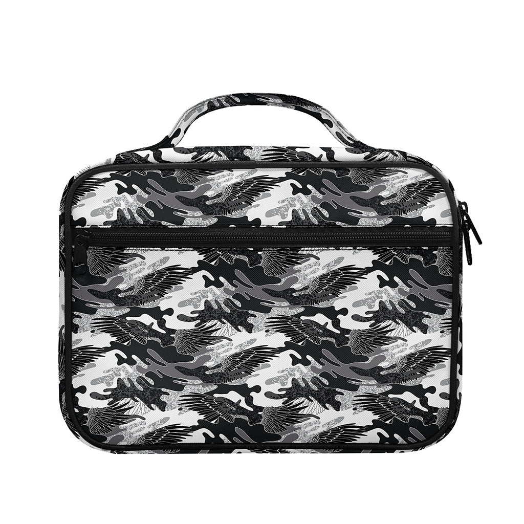 Camouflage Dazzle Wings Pattern Print Briefcase Bible Bag