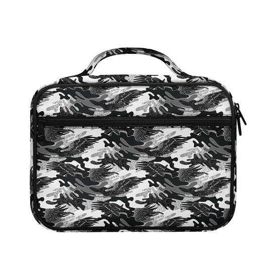 Camouflage Dazzle Wings Pattern Print Briefcase Bible Bag