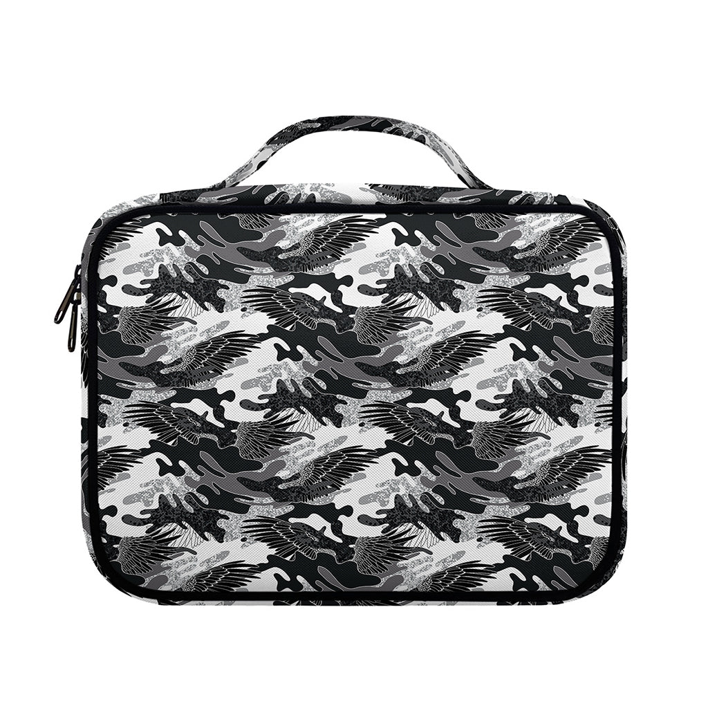Camouflage Dazzle Wings Pattern Print Briefcase Bible Bag