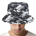 Camouflage Dazzle Wings Pattern Print Bucket Hat