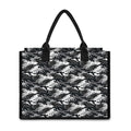 Camouflage Dazzle Wings Pattern Print Canvas Tote Bag
