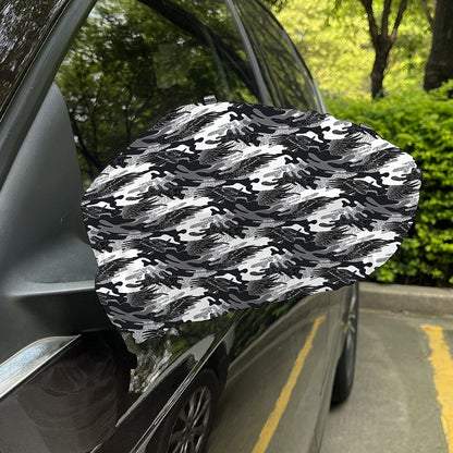 Camouflage Dazzle Wings Pattern Print Car Side Mirror Covers