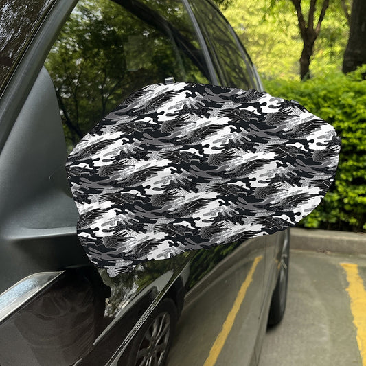 Camouflage Dazzle Wings Pattern Print Car Side Mirror Covers