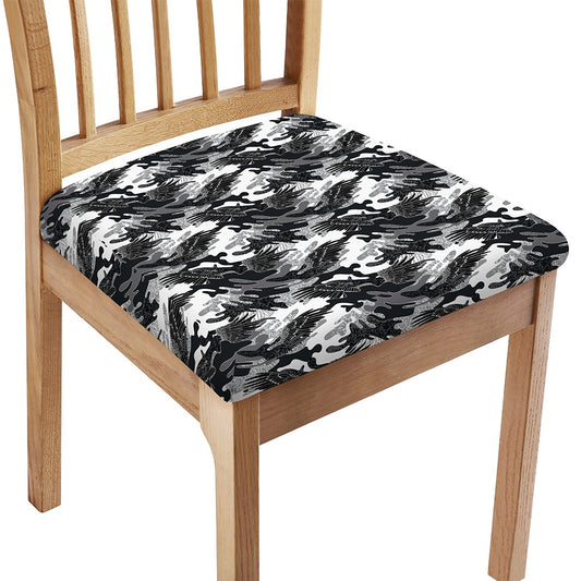 Camouflage Dazzle Wings Pattern Print Chair Cushion Cover