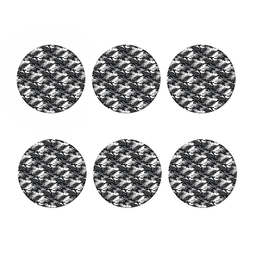 Camouflage Dazzle Wings Pattern Print Coaster Set