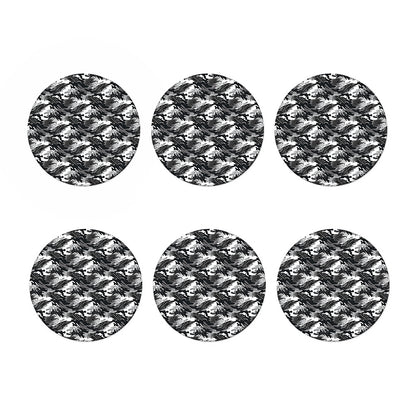 Camouflage Dazzle Wings Pattern Print Coaster Set
