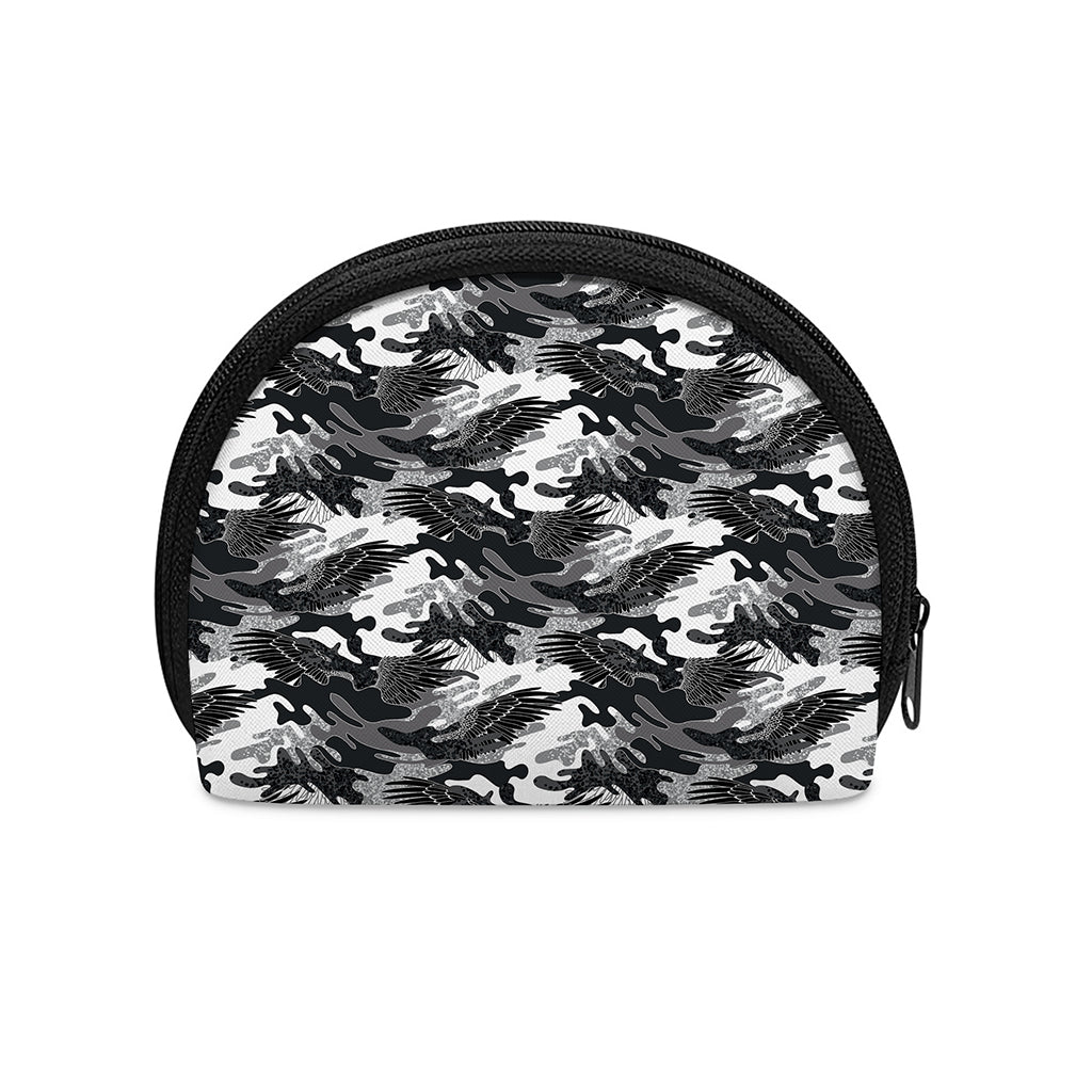 Camouflage Dazzle Wings Pattern Print Coin Purse