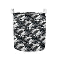Camouflage Dazzle Wings Pattern Print Collapsible Laundry Basket