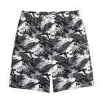 Camouflage Dazzle Wings Pattern Print Cotton Shorts