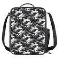 Camouflage Dazzle Wings Pattern Print Crossbody Lunch Bag