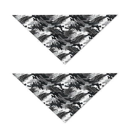 Camouflage Dazzle Wings Pattern Print Dog Bandana