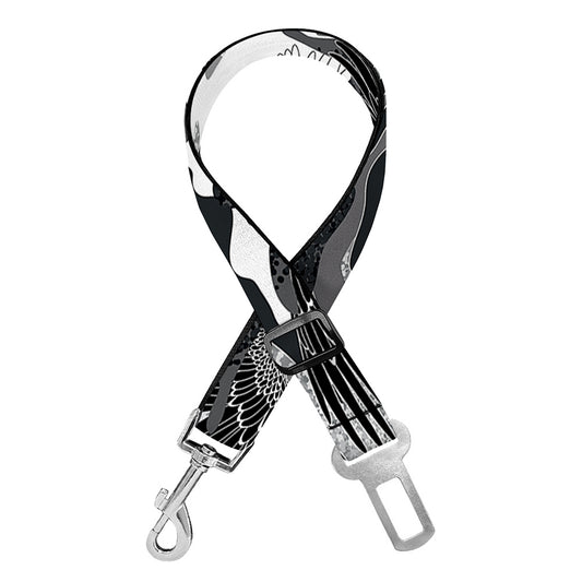 Camouflage Dazzle Wings Pattern Print Dog Seat Belt