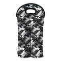 Camouflage Dazzle Wings Pattern Print Double Neoprene Wine Tote