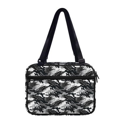 Camouflage Dazzle Wings Pattern Print Double Strap Bible Bag