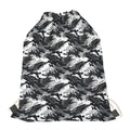 Camouflage Dazzle Wings Pattern Print Drawstring Bag