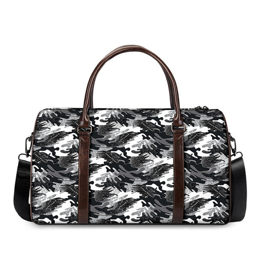 Camouflage Dazzle Wings Pattern Print Duffle Bag