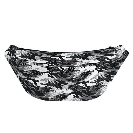 Camouflage Dazzle Wings Pattern Print Fanny Pack