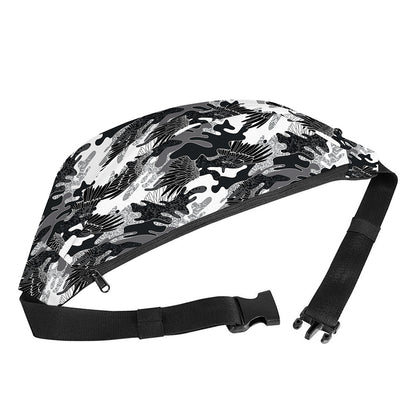 Camouflage Dazzle Wings Pattern Print Fanny Pack