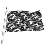 Camouflage Dazzle Wings Pattern Print Flag