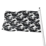 Camouflage Dazzle Wings Pattern Print Flag