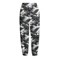 Camouflage Dazzle Wings Pattern Print Fleece Lined Knit Pants
