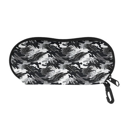 Camouflage Dazzle Wings Pattern Print Glasses Case
