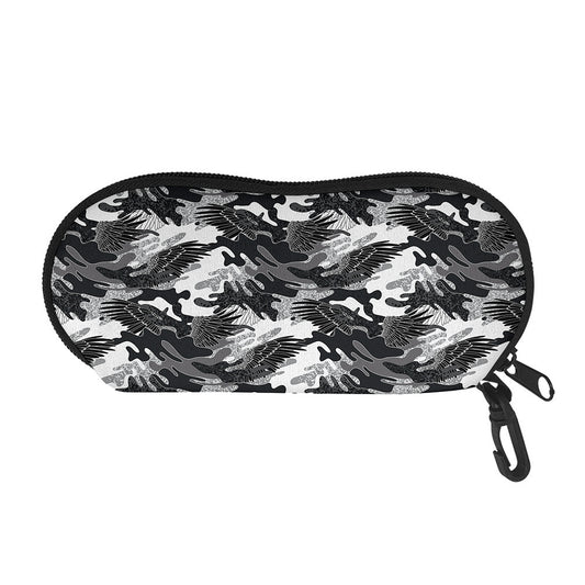 Camouflage Dazzle Wings Pattern Print Glasses Case