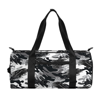 Camouflage Dazzle Wings Pattern Print Gym Bag