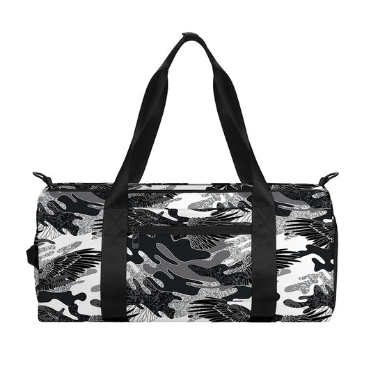Camouflage Dazzle Wings Pattern Print Gym Bag