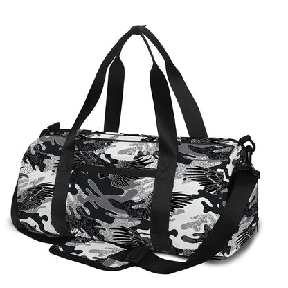 Camouflage Dazzle Wings Pattern Print Gym Bag