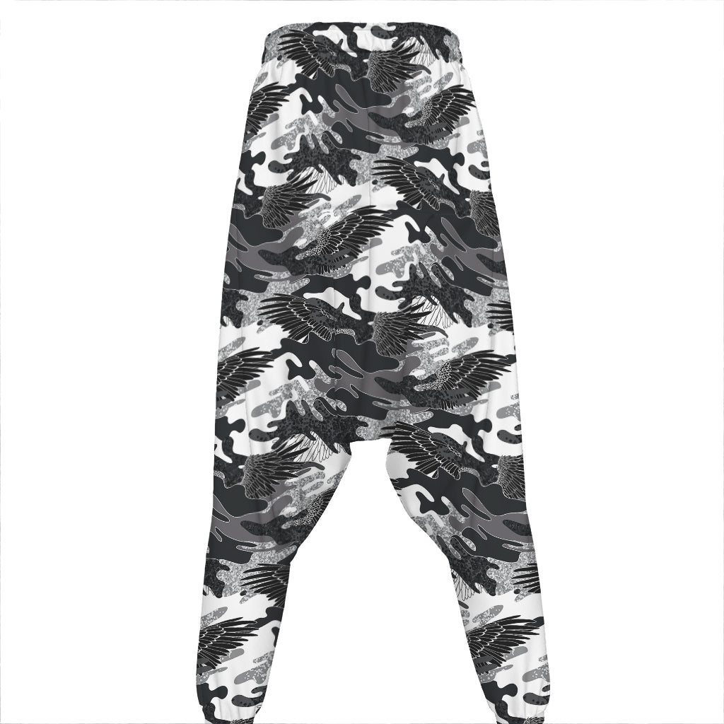 Camouflage Dazzle Wings Pattern Print Hammer Pants