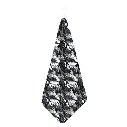 Camouflage Dazzle Wings Pattern Print Hand Towel