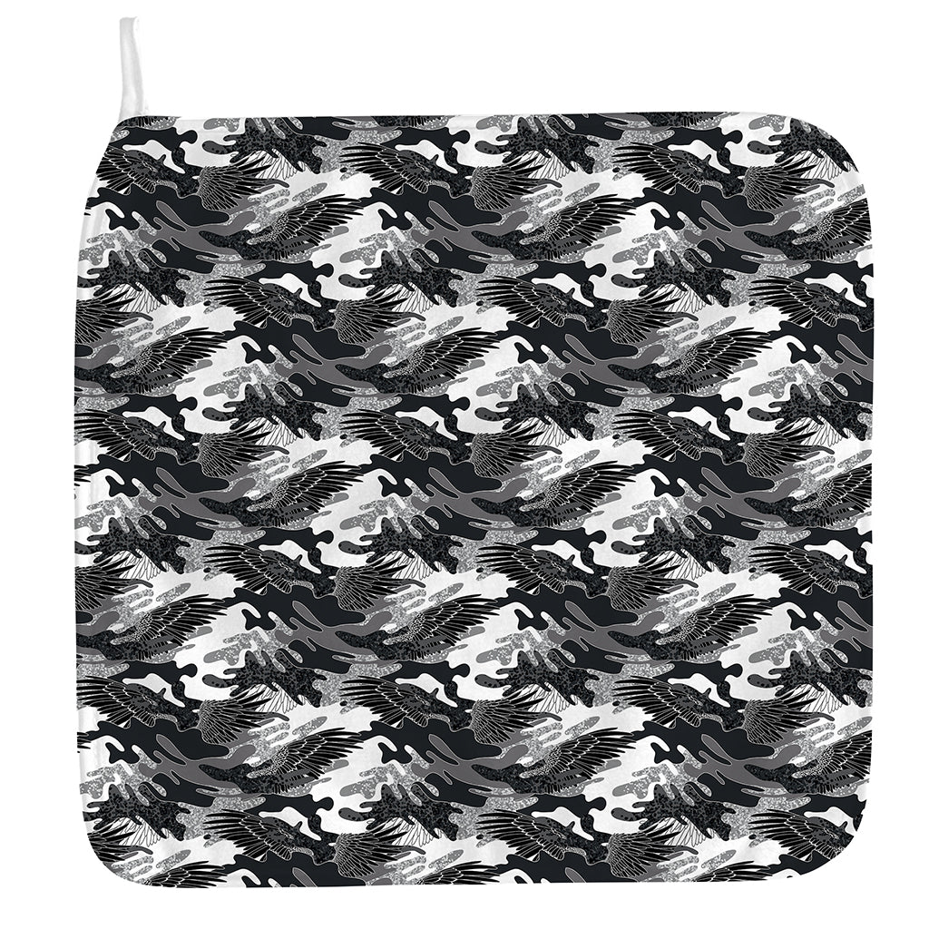 Camouflage Dazzle Wings Pattern Print Hand Towel