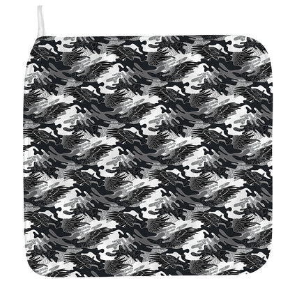 Camouflage Dazzle Wings Pattern Print Hand Towel