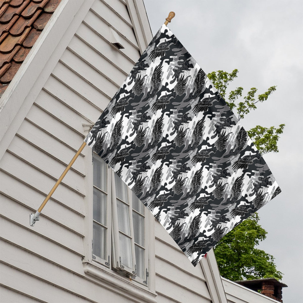 Camouflage Dazzle Wings Pattern Print House Flag