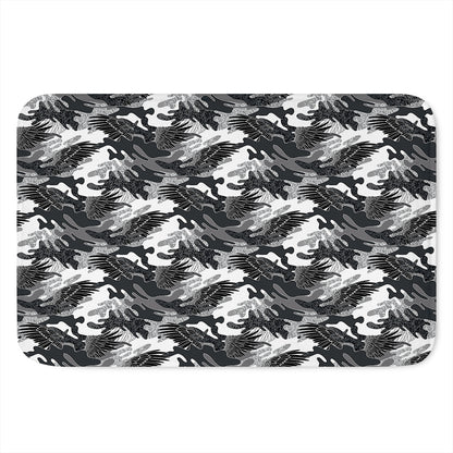 Camouflage Dazzle Wings Pattern Print Indoor Door Mat