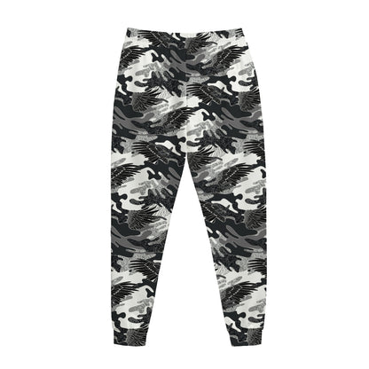Camouflage Dazzle Wings Pattern Print Jogger Pants
