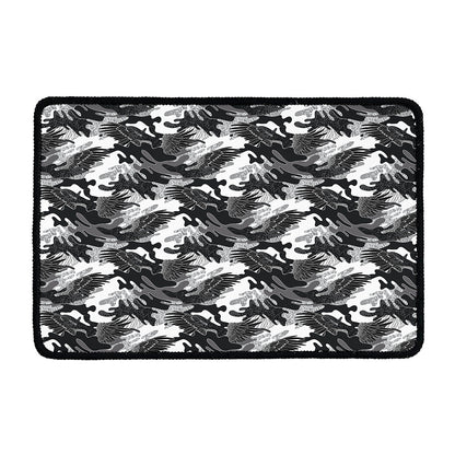 Camouflage Dazzle Wings Pattern Print Kitchen Mat