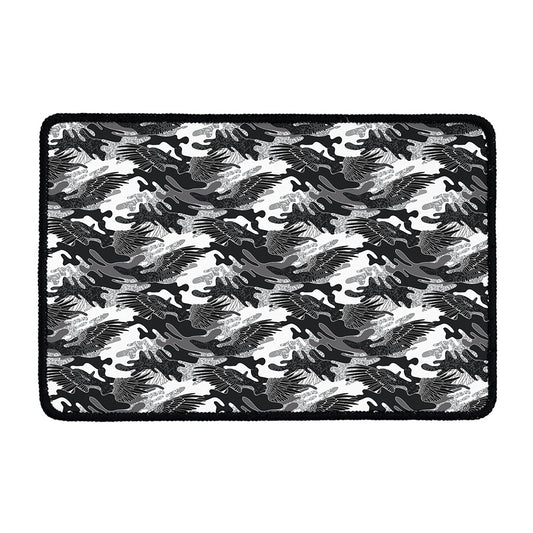 Camouflage Dazzle Wings Pattern Print Kitchen Mat