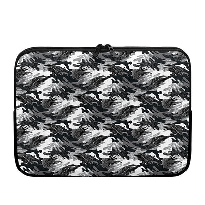 Camouflage Dazzle Wings Pattern Print Laptop Sleeve