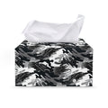 Camouflage Dazzle Wings Pattern Print Leather Tissue Box Cover