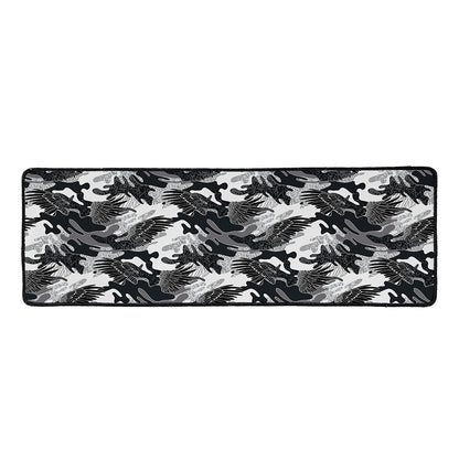 Camouflage Dazzle Wings Pattern Print Long Kitchen Mat