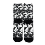 Camouflage Dazzle Wings Pattern Print Long Socks