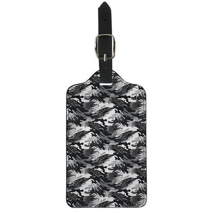 Camouflage Dazzle Wings Pattern Print Luggage Tag