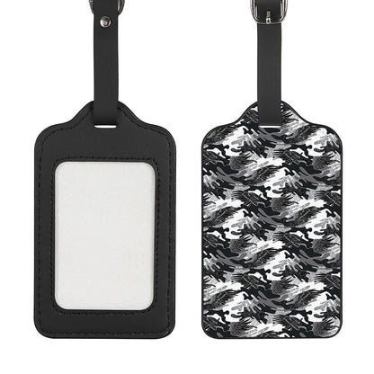 Camouflage Dazzle Wings Pattern Print Luggage Tag