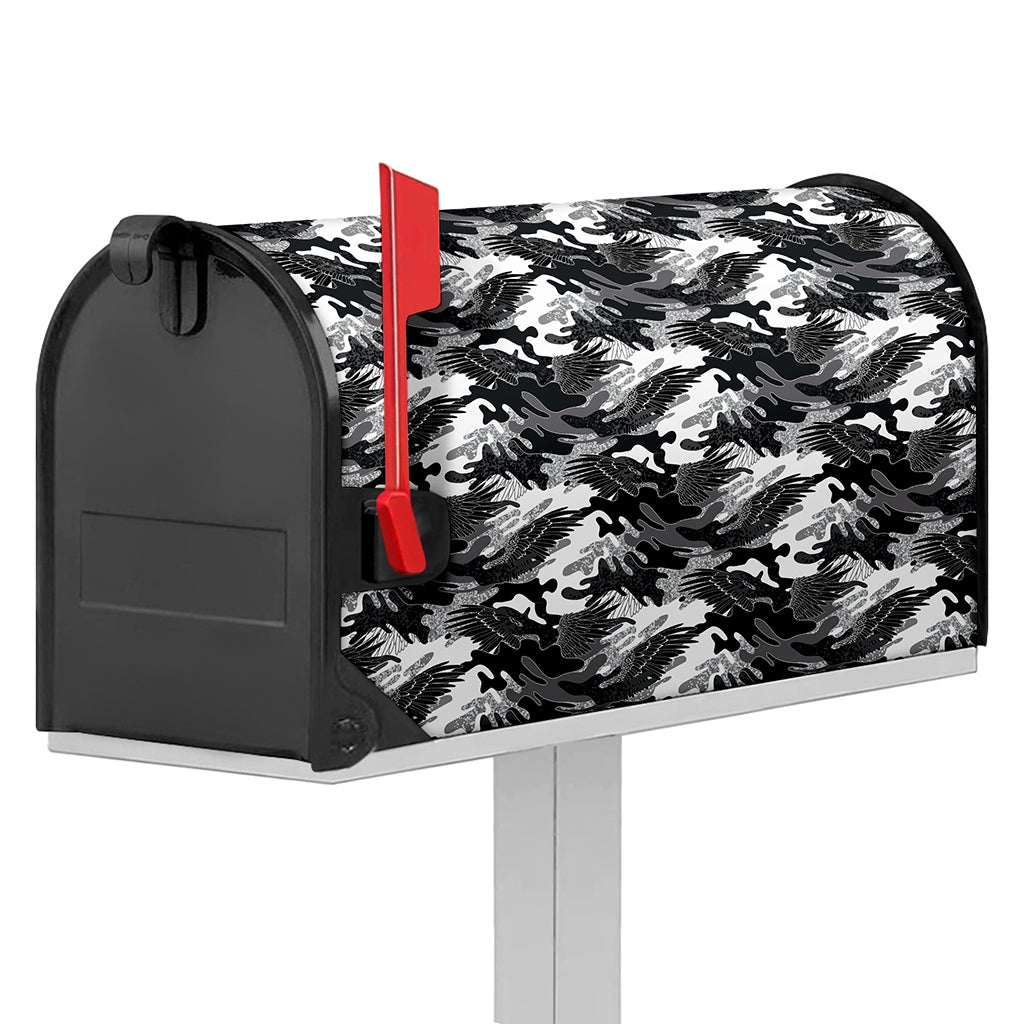 Camouflage Dazzle Wings Pattern Print Mailbox Cover