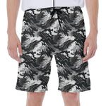 Camouflage Dazzle Wings Pattern Print Men's Beach Shorts