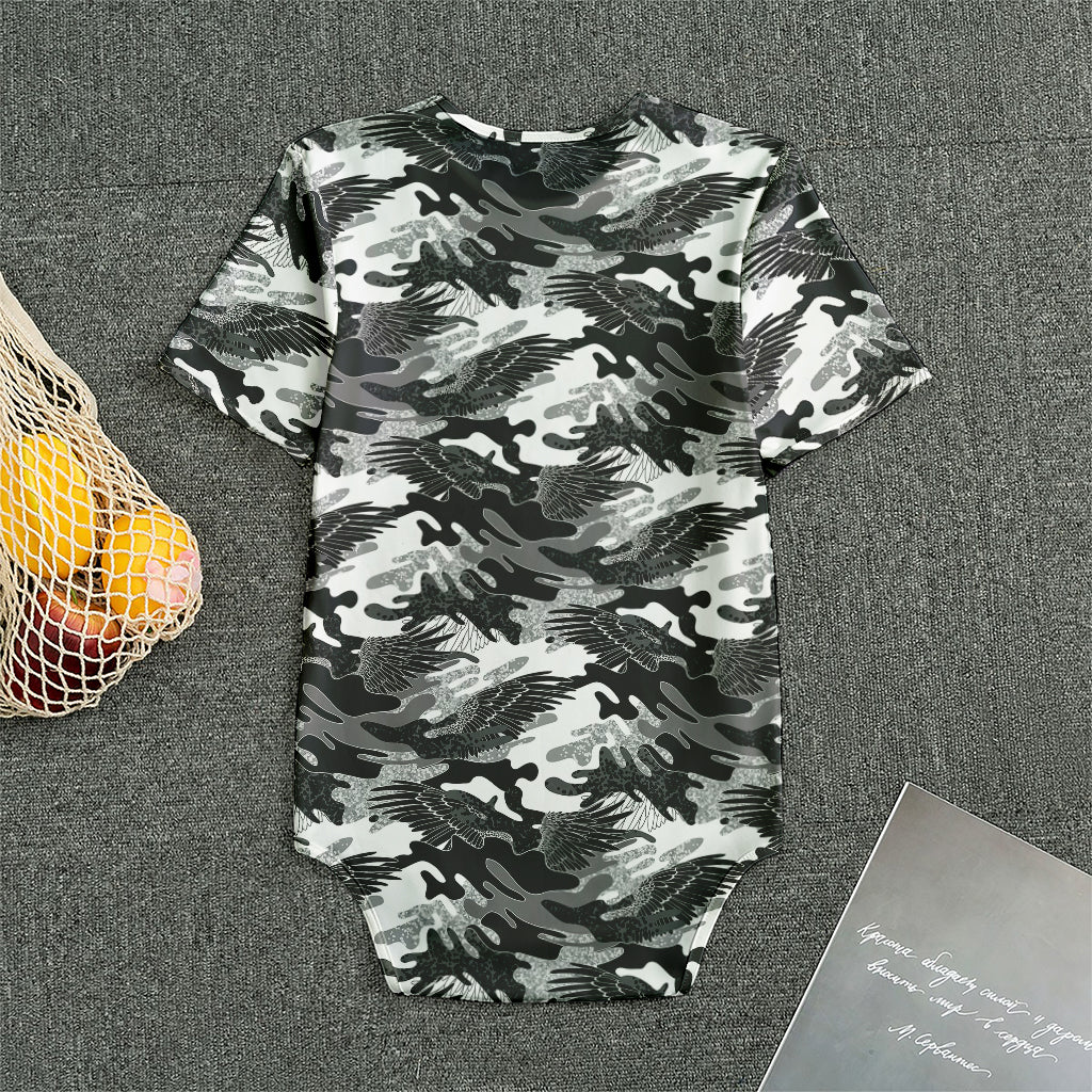 Camouflage Dazzle Wings Pattern Print Men's Bodysuit
