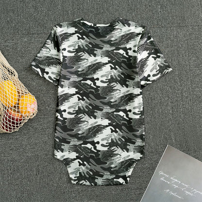 Camouflage Dazzle Wings Pattern Print Men's Bodysuit